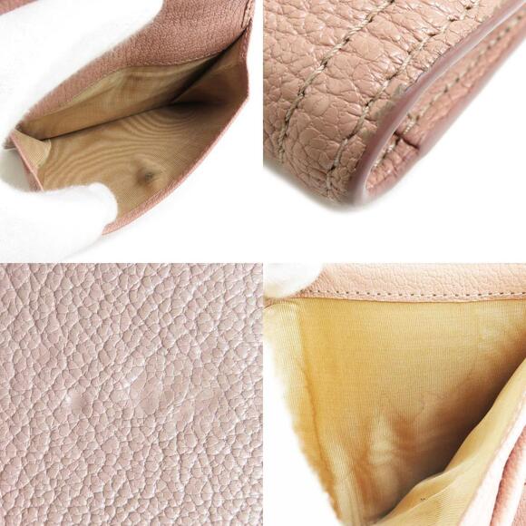 Miu Miu Pink Leather Bi fold Wallet - Picture 4 of 5